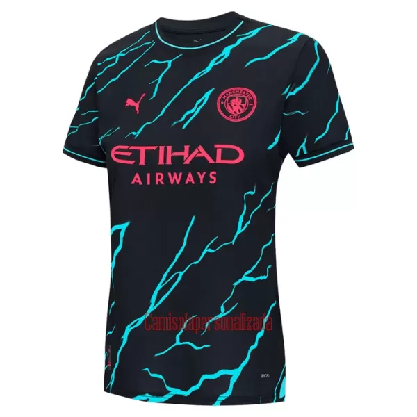 Camisolas Manchester City Kevin De Bruyne 17 Mulher Equipamento Terceiro 23/24