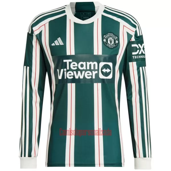 Camisolas Manchester United Equipamento Alternativo 23/24 Manga Comprida