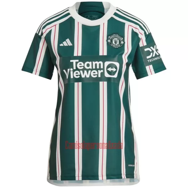 Camisolas Manchester United Marcus Rashford 10 Mulher Equipamento Alternativo 23/24