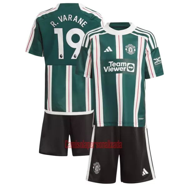 Camisolas Manchester United R. Varane 19 Criança Equipamento Alternativo 23/24