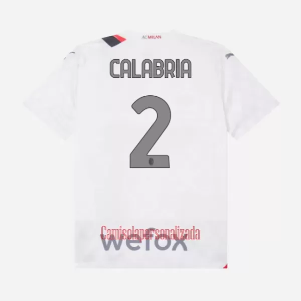 Camisolas AC Milan Calabria 2 Criança Equipamento Alternativo 23/24