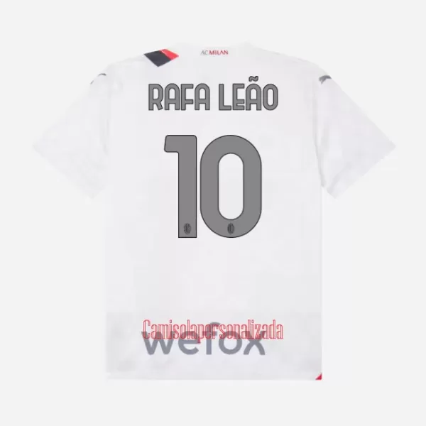 Camisolas AC Milan Rafael Leão 10 Criança Equipamento Alternativo 23/24