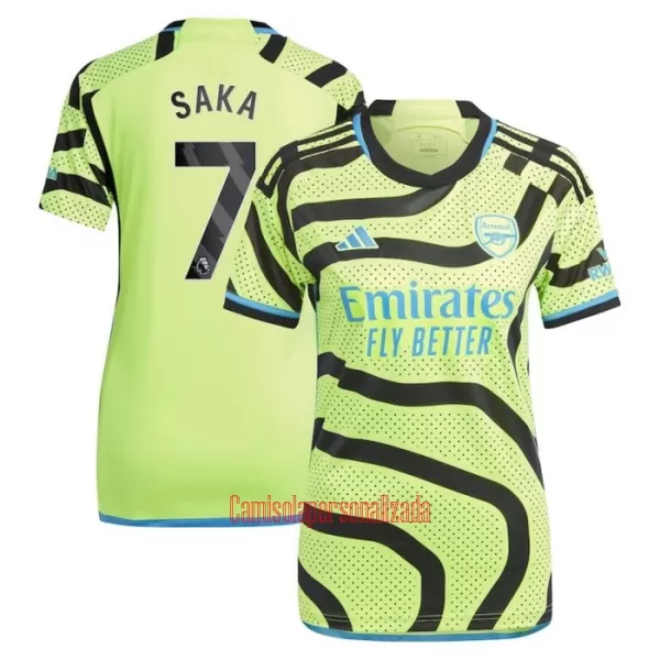 Camisolas Arsenal Bukayo Saka 7 Mulher Equipamento Alternativo 23/24