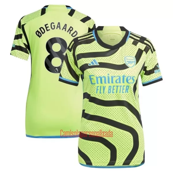 Camisolas Arsenal Martin Ødegaard 8 Mulher Equipamento Alternativo 23/24