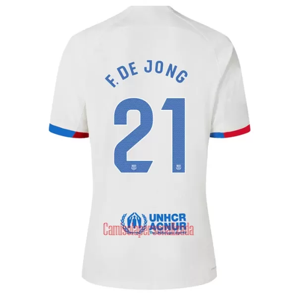 Camisolas FC Barcelona Frenkie de Jong 21 Criança Equipamento Alternativo 23/24