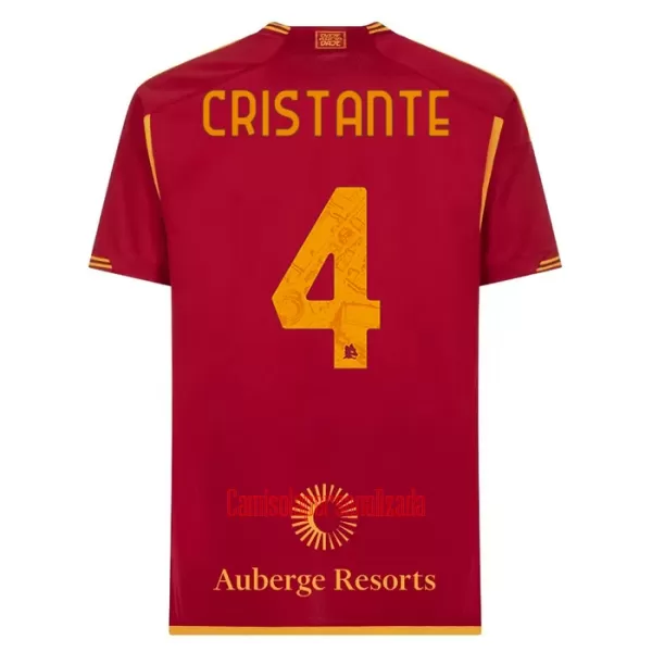 Camisolas AS Roma Cristante 4 Equipamento Principal 23/24