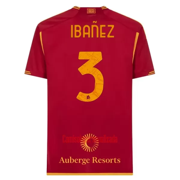 Camisolas AS Roma Ibanez 3 Equipamento Principal 23/24