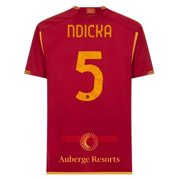 Camisolas AS Roma Ndicka 5 Equipamento Principal 23/24