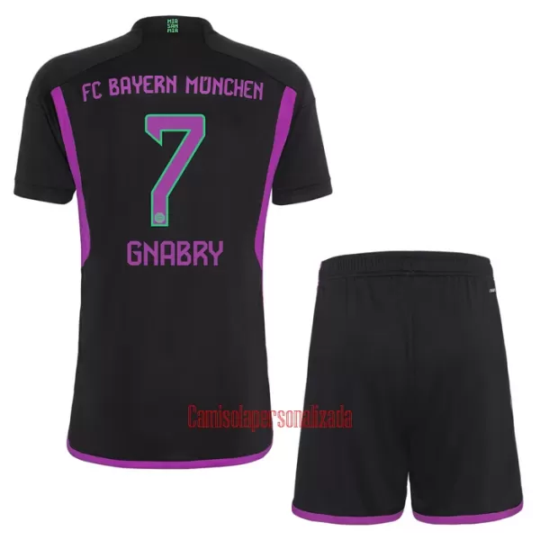 Camisolas FC Bayern de Munique Gnabry 7 Criança Equipamento Alternativo 23/24