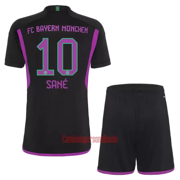 Camisolas FC Bayern de Munique Leroy Sané 10 Criança Equipamento Alternativo 23/24