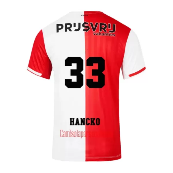 Camisolas Feyenoord Rotterdam Hancko 33 Equipamento Principal 23/24