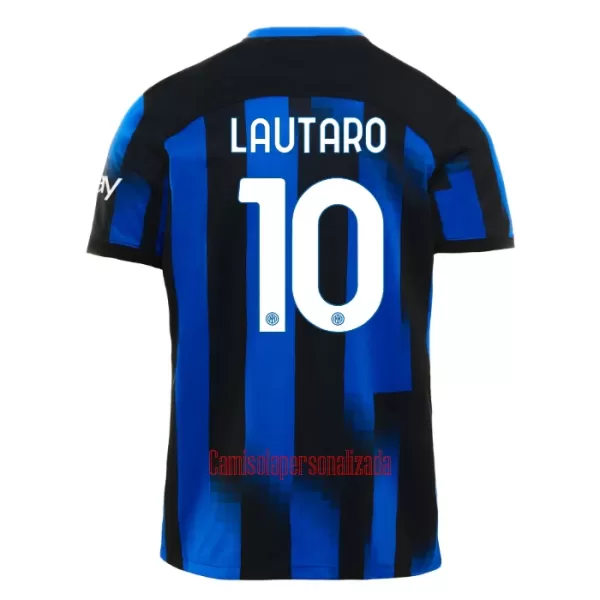 Camisolas Inter Milan Lautaro Martínez 10 Equipamento Principal 23/24