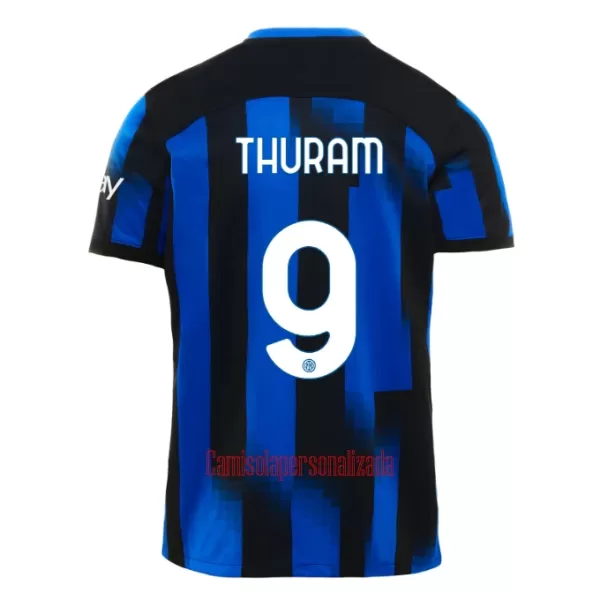 Camisolas Inter Milan Thuram 9 Criança Equipamento Principal 23/24