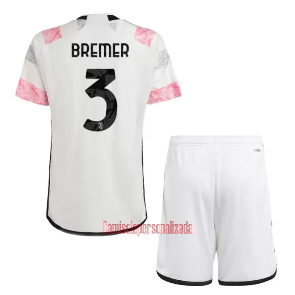 Camisolas Juventus Bremer 3 Criança Equipamento Alternativo 23/24