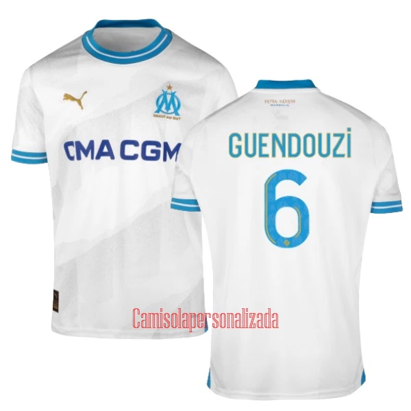 Camisolas Olympique Marseille GUENDOUZI 6 Equipamento Principal 23/24