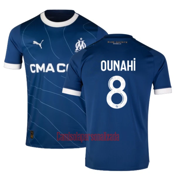 Camisolas Olympique Marseille OUNAHI 8 Equipamento Alternativo 23/24