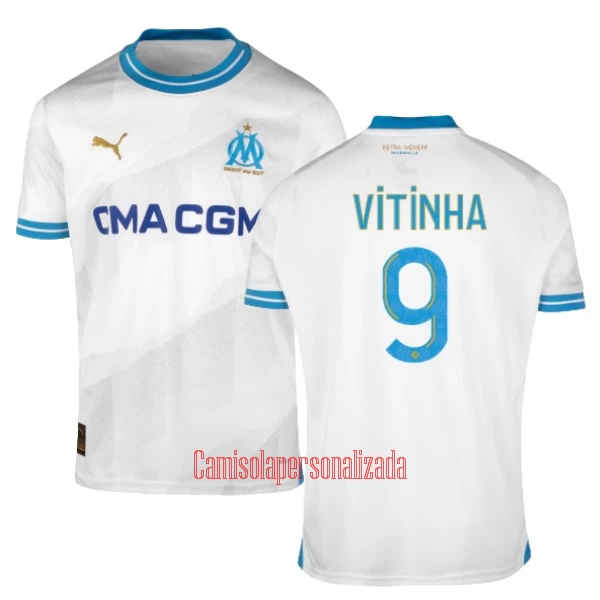 Camisolas Olympique Marseille VITINHA 9 Equipamento Principal 23/24