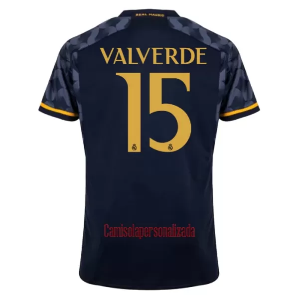 Camisolas Real Madrid Federico Valverde 15 Equipamento Alternativo 23/24