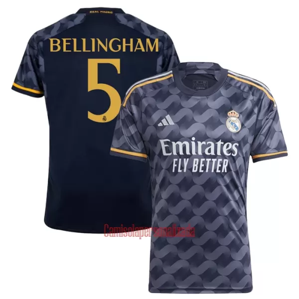 Camisolas Real Madrid Jude Bellingham 5 Equipamento Alternativo 23/24