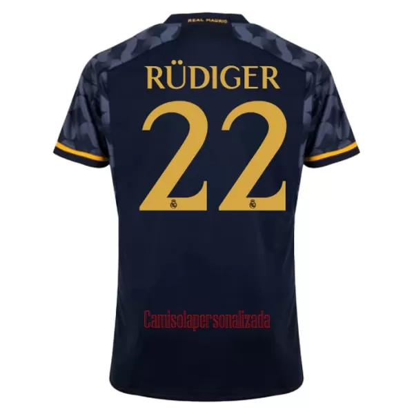 Camisolas Real Madrid Rudiger 22 Equipamento Alternativo 23/24