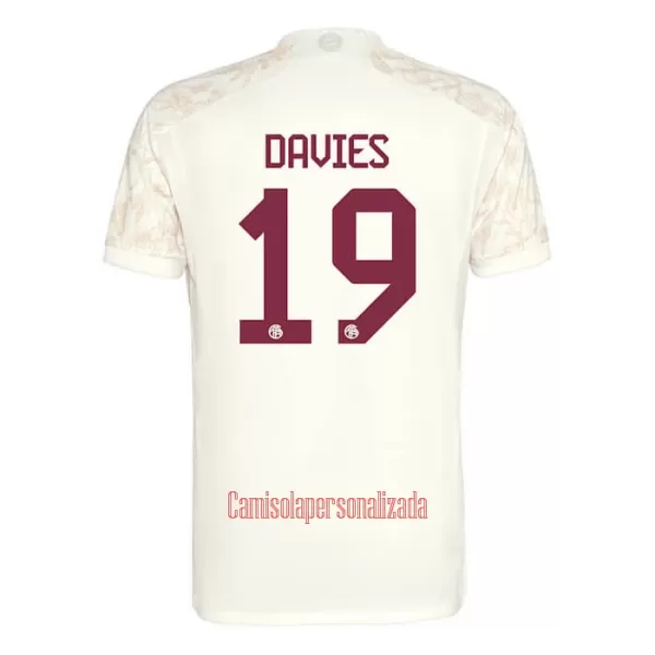 Camisolas FC Bayern de Munique Alphonso Davies 19 Criança Equipamento Terceiro 23/24