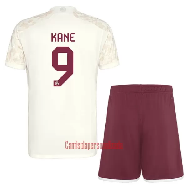 Camisolas FC Bayern de Munique Harry Kane 9 Criança Equipamento Terceiro 23/24