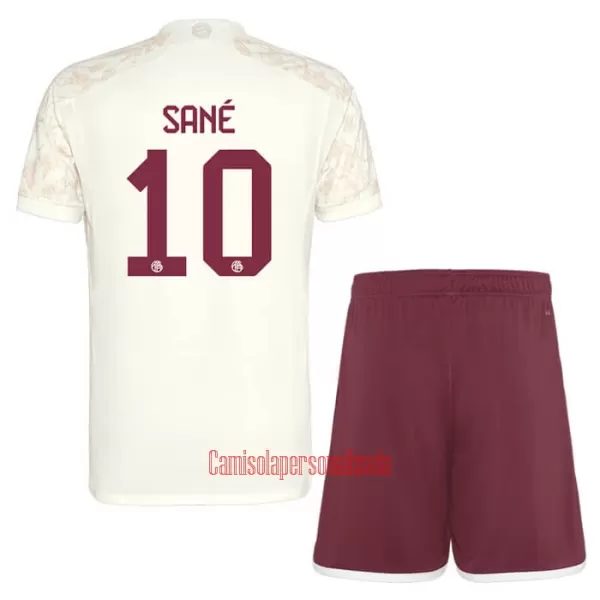 Camisolas FC Bayern de Munique Leroy Sané 10 Criança Equipamento Terceiro 23/24