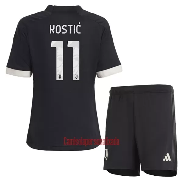 Camisolas Juventus Kostic 11 Criança Equipamento Terceiro 23/24