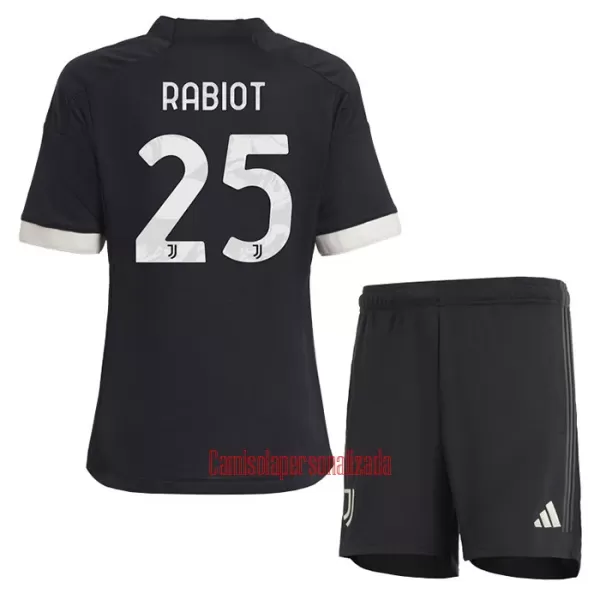 Camisolas Juventus Rabiot 25 Criança Equipamento Terceiro 23/24