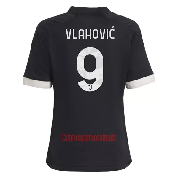 Camisolas Juventus Vlahovic 9 Criança Equipamento Terceiro 23/24