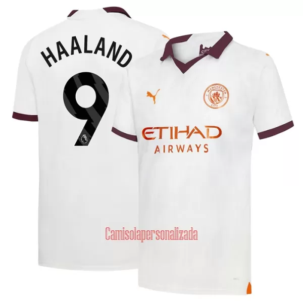 Camisolas Manchester City Erling Haaland 9 Equipamento Alternativo 23/24