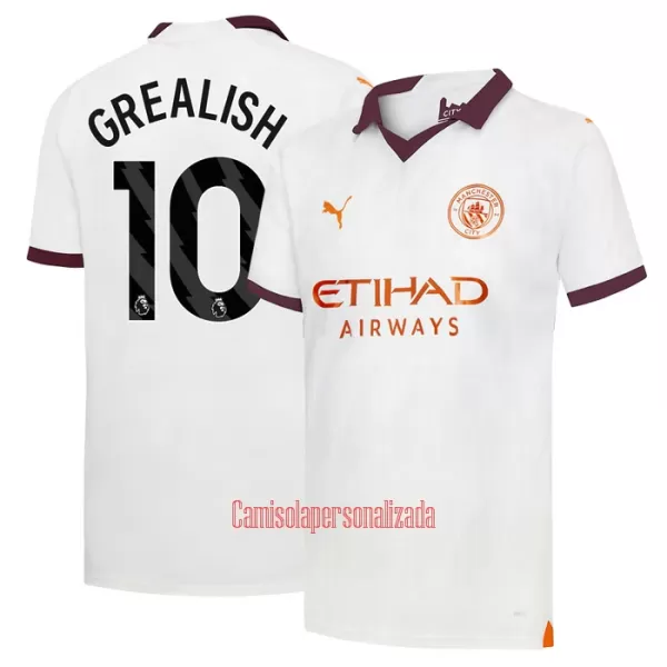 Camisolas Manchester City Jack Grealish 10 Equipamento Alternativo 23/24