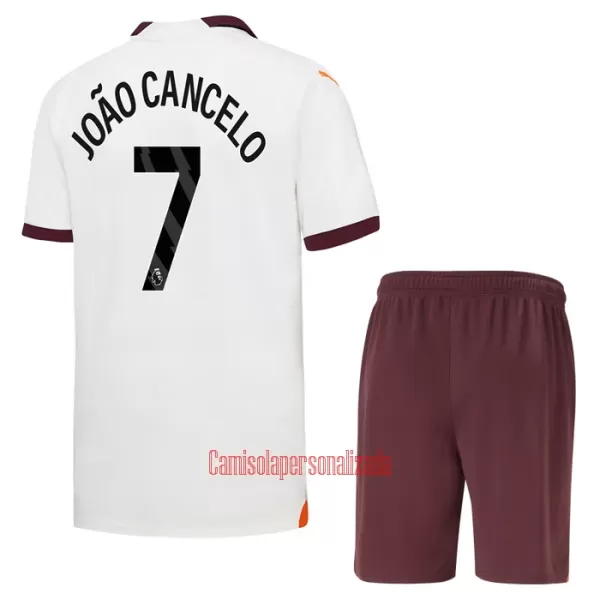 Camisolas Manchester City João Cancelo 7 Criança Equipamento Alternativo 23/24