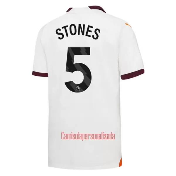 Camisolas Manchester City John Stones 5 Criança Equipamento Alternativo 23/24