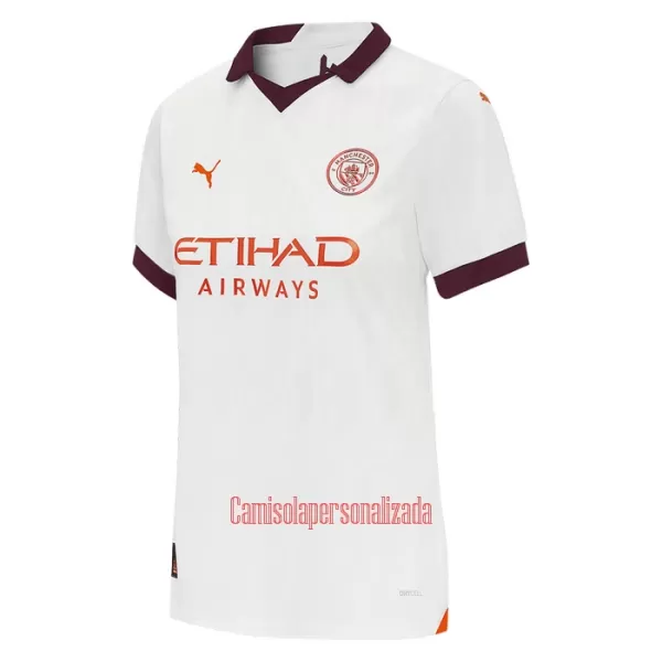 Camisolas Manchester City Kevin De Bruyne 17 Mulher Equipamento Alternativo 23/24