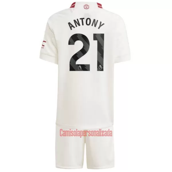 Camisolas Manchester United Antony Santos 21 Criança Equipamento Terceiro 23/24