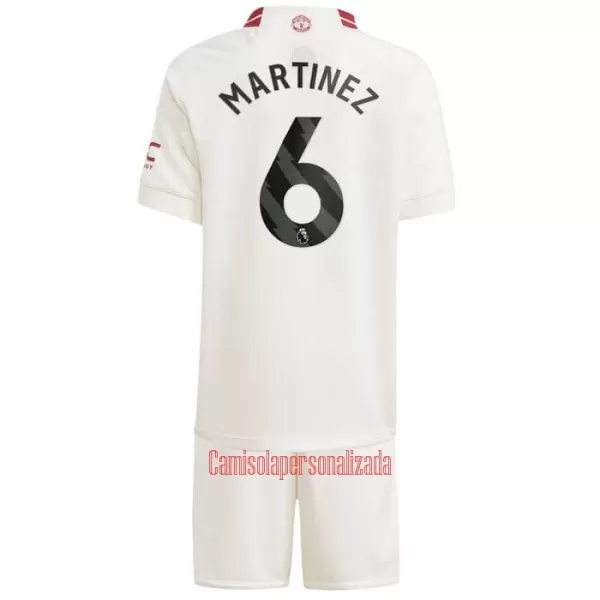 Camisolas Manchester United Martinez 6 Criança Equipamento Terceiro 23/24