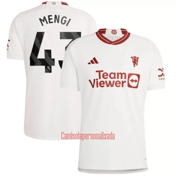 Camisolas Manchester United Mengi 43 Equipamento Terceiro 23/24