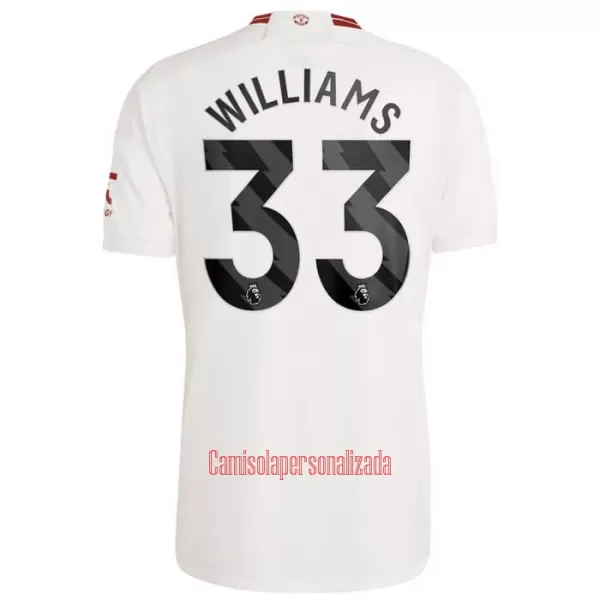 Camisolas Manchester United Williams 33 Equipamento Terceiro 23/24