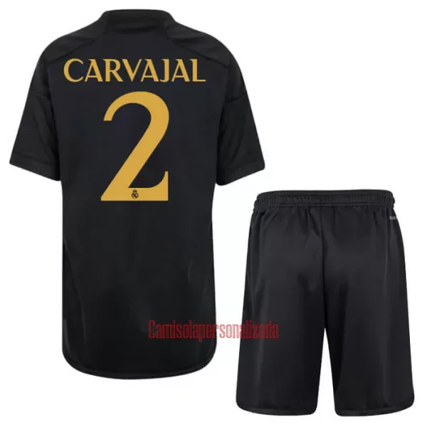 Camisolas Real Madrid Carvajal 2 Criança Equipamento Terceiro 23/24