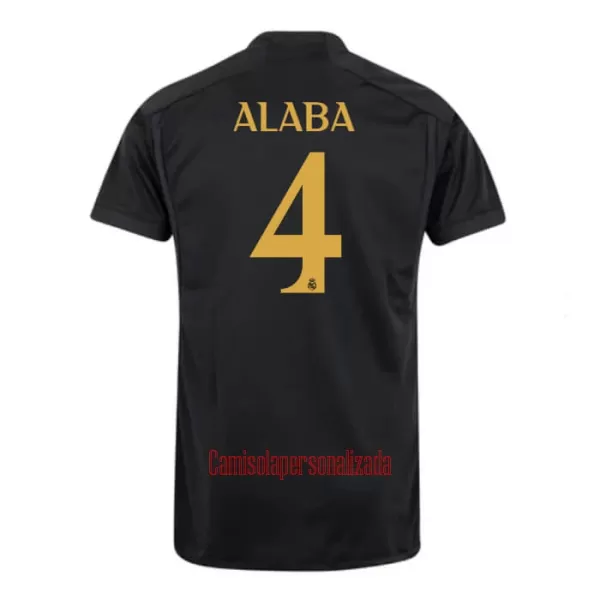 Camisolas Real Madrid David Alaba 4 Equipamento Terceiro 23/24