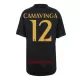 Camisolas Real Madrid Eduardo Camavinga 12 Criança Equipamento Terceiro 23/24