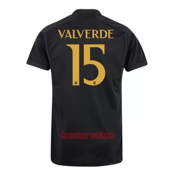 Camisolas Real Madrid Federico Valverde 15 Equipamento Terceiro 23/24