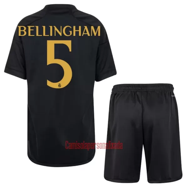 Camisolas Real Madrid Jude Bellingham 5 Criança Equipamento Terceiro 23/24