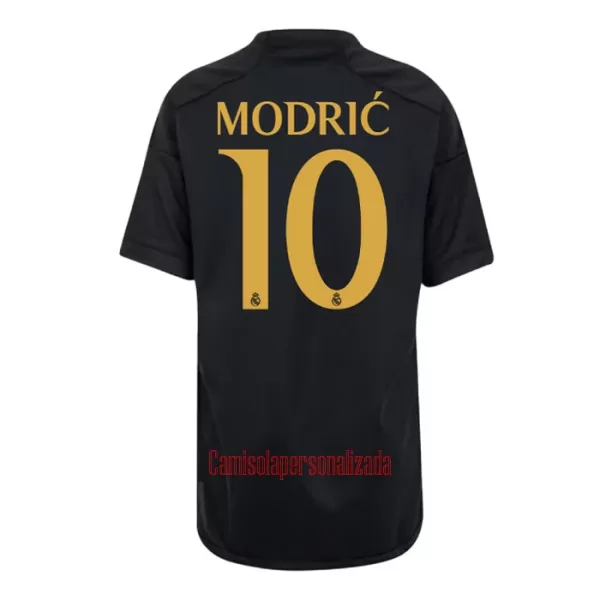 Camisolas Real Madrid Luka Modric 10 Criança Equipamento Terceiro 23/24