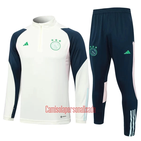 Ajax Amsterdam Casaco de Treino Conjunto 23/24 Branco