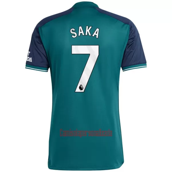 Camisolas Arsenal Bukayo Saka 7 Equipamento Terceiro 23/24