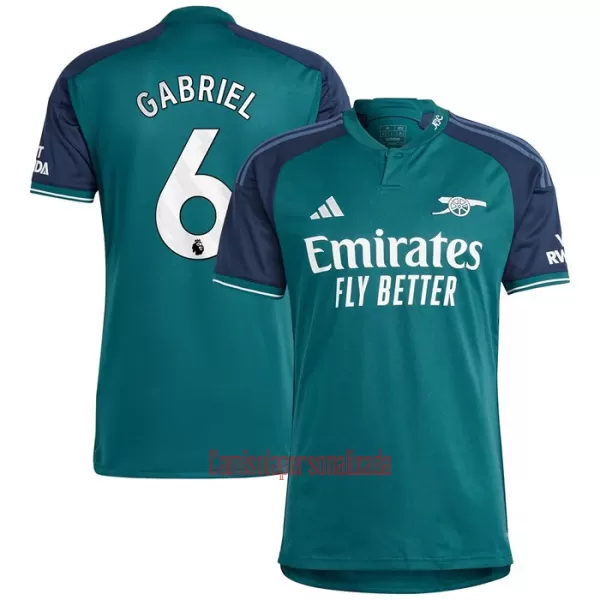 Camisolas Arsenal Gabriel 6 Equipamento Terceiro 23/24