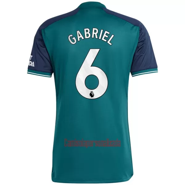 Camisolas Arsenal Gabriel 6 Equipamento Terceiro 23/24