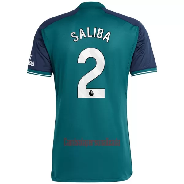 Camisolas Arsenal Saliba 2 Equipamento Terceiro 23/24